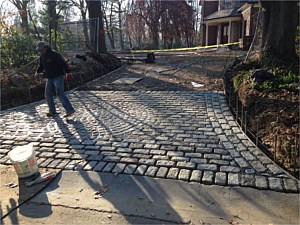 circle round belgium block apron design grout roslyn